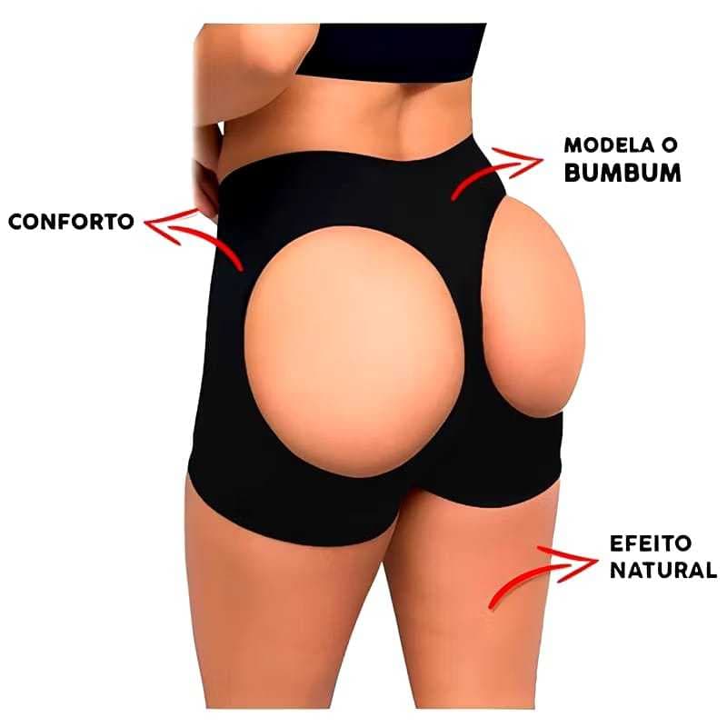 Calcinha Short Empina Bumbum Modeladora