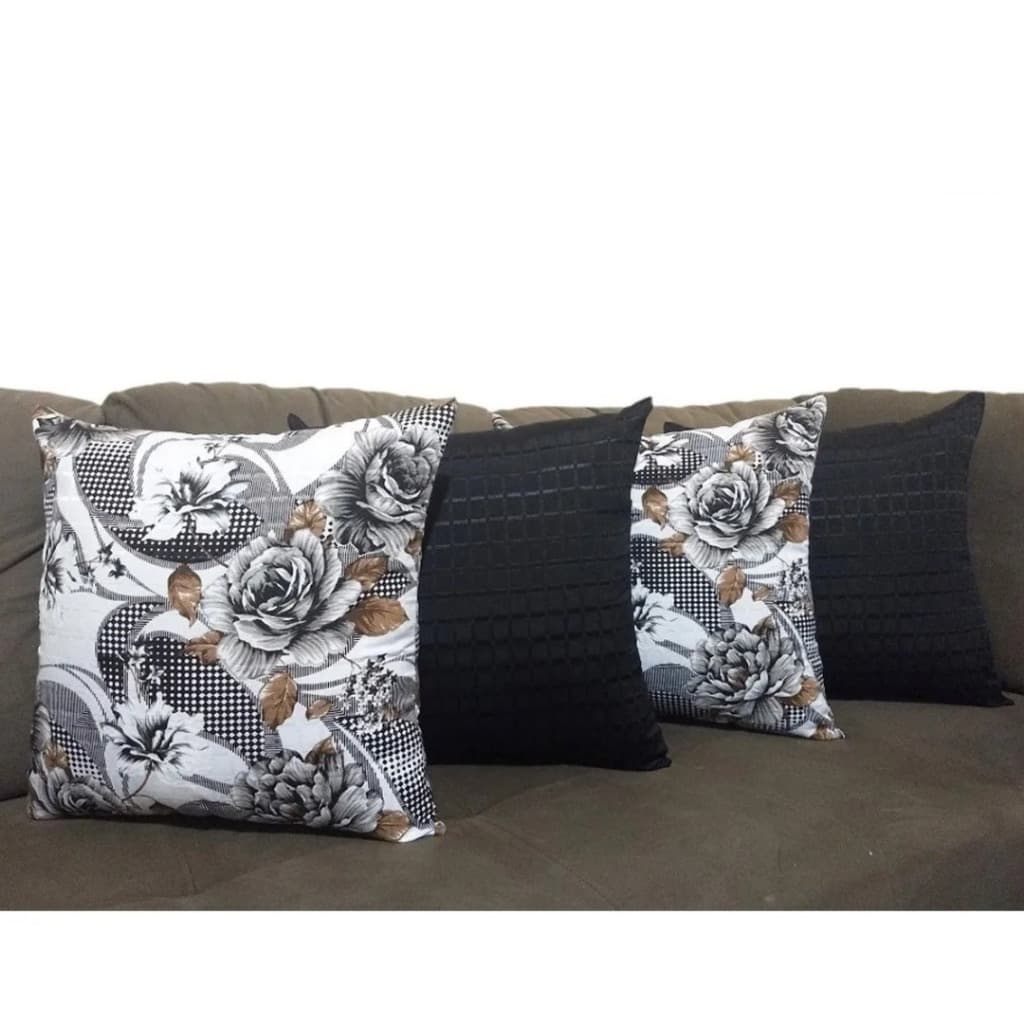 Kit C/4 Capas De Almofadas 071 Decorativas Para Sua Sala