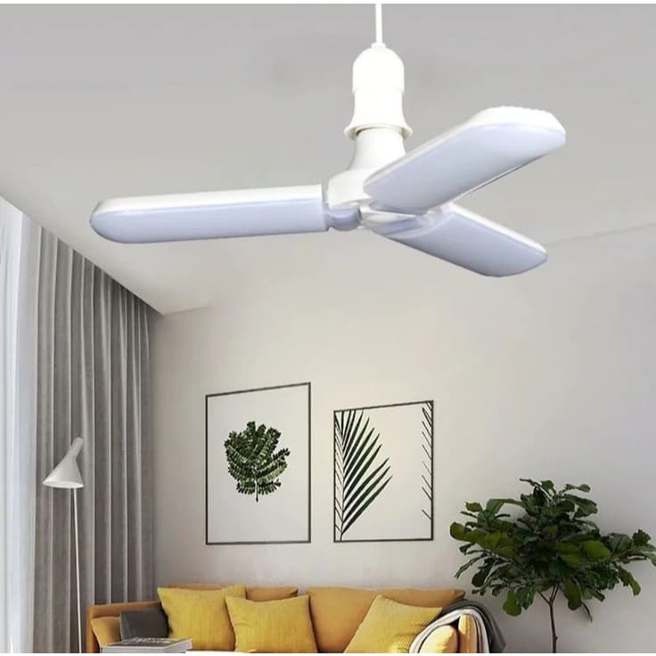Lâmpada Luminária de LED Tri-Asas Articuladas de 45W com soquete E27 Cor Branco Frio 6500K