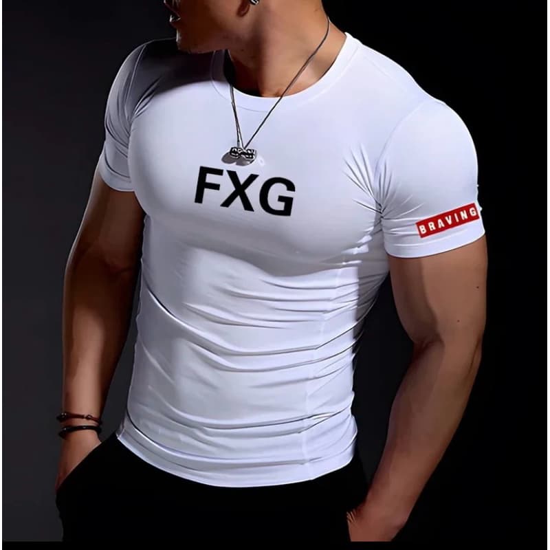 camiseta fxg apertada academia treino compressão