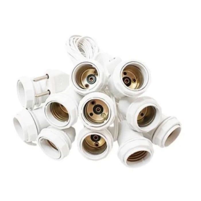 Kit Instalação Varal Para Camarim C/ 04 Soquetes E27