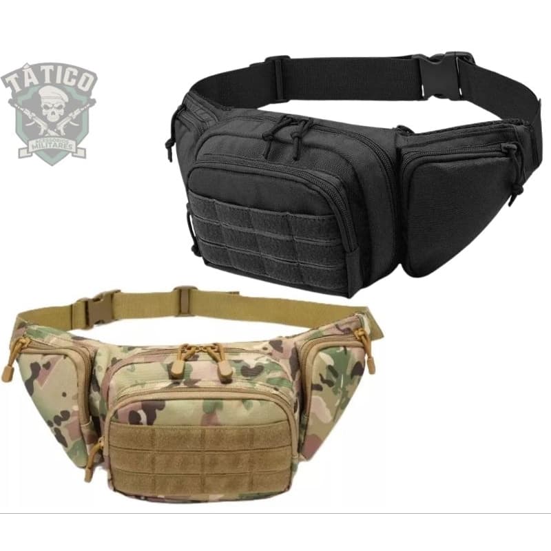 Pochete Saque Rápido Cintura ou ombro Preta ou Camuflada