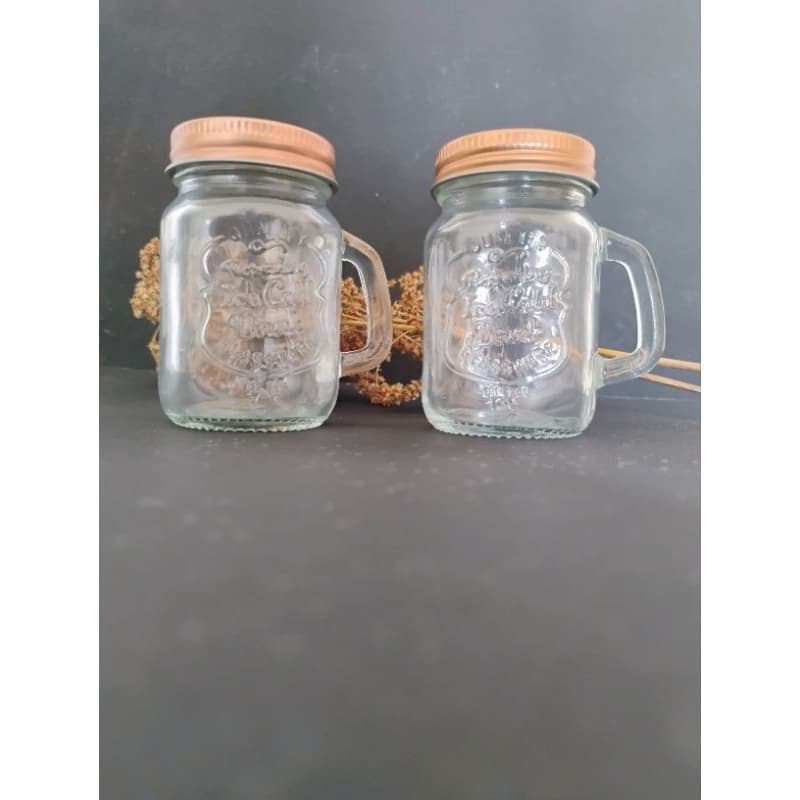 Mini Caneca com alça e tampa rosê gold -130ml - Jarrinha