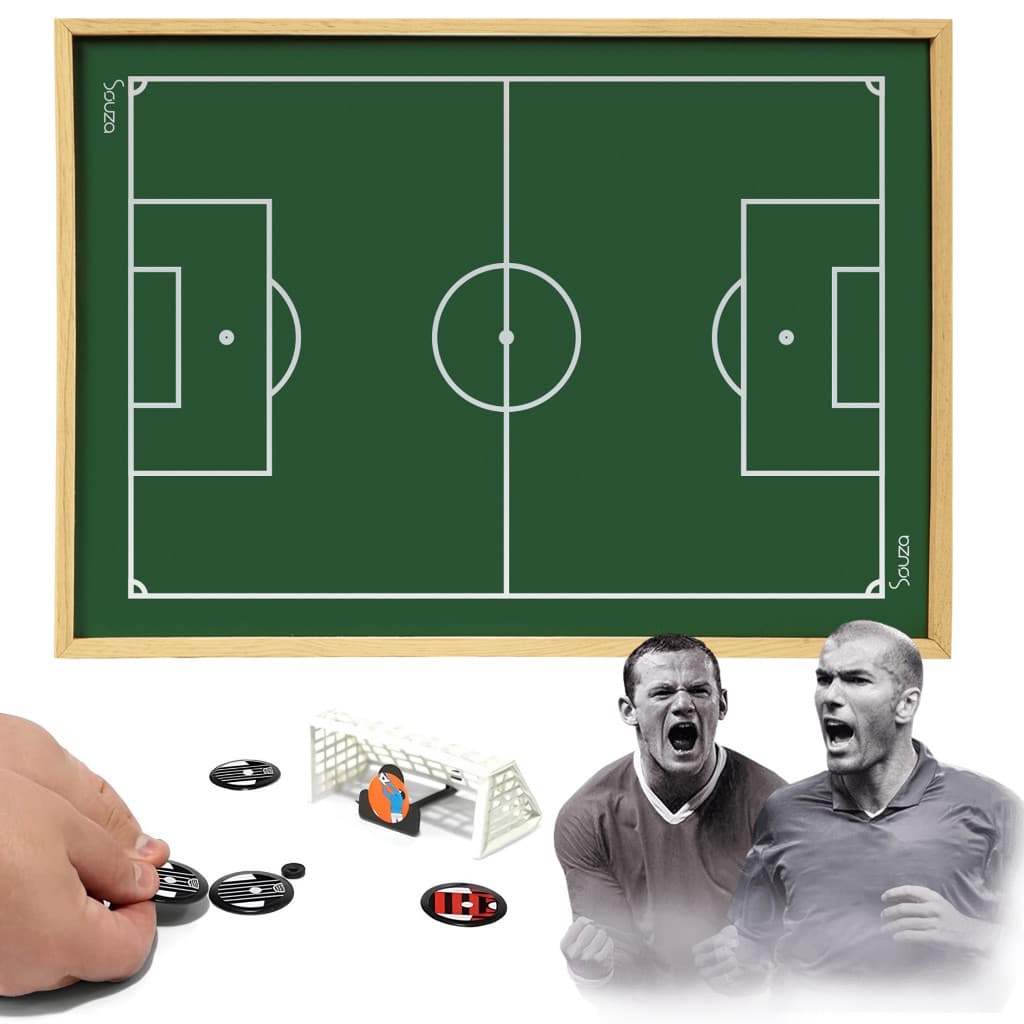 Futebol De Botão Campo 2 Times Brinquedo Portátil - Souza