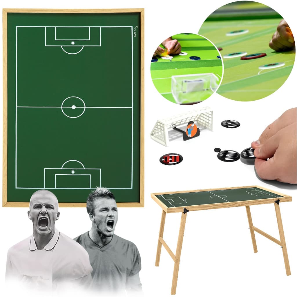 Futebol De Botão Campo 2 Times Portátil com Pés - Souza