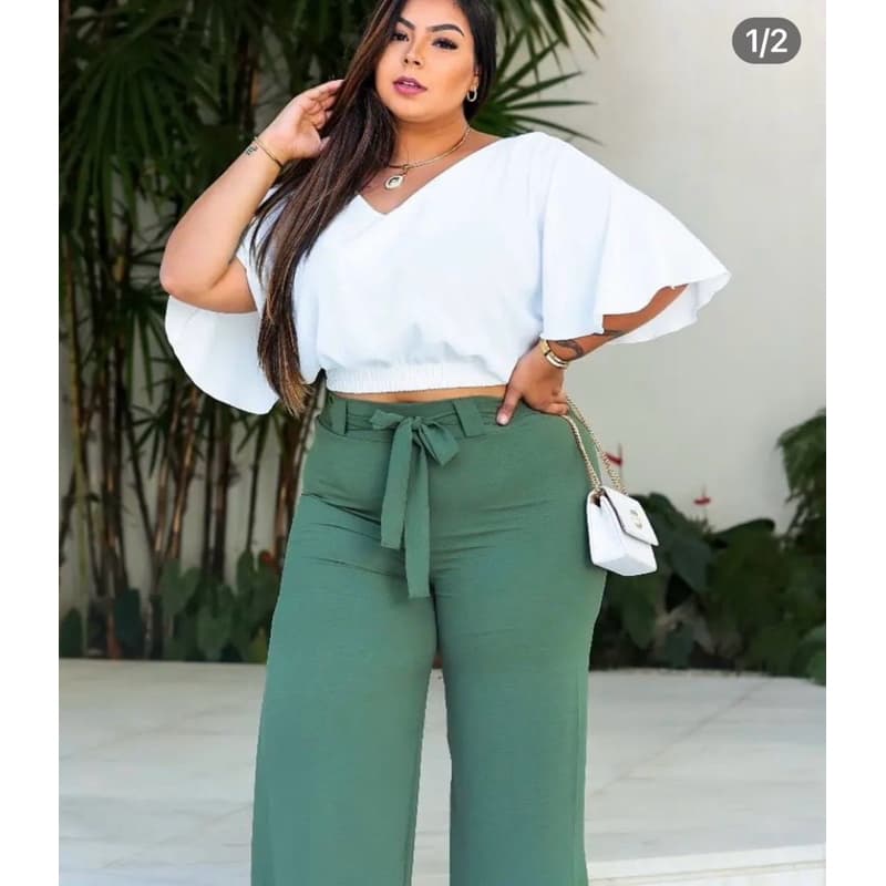 BLUSA CROPPED PLUS SIZE  TECIDO DUNA TAMANHO G1 G2 G3