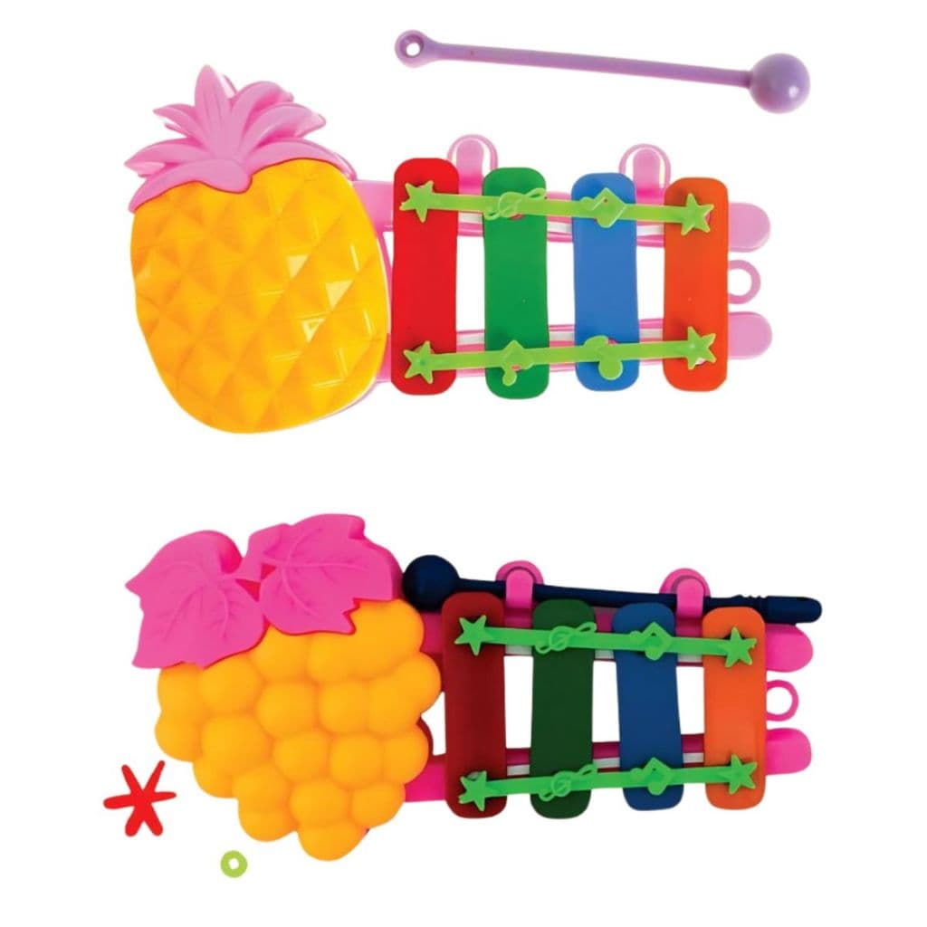 Brinquedo Musical Xilofone Infantil Educativo Pedagógico Colorido Animais Fundo do Mar Brinquedo