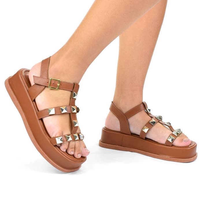 Sandália Feminina Plataforma Flatform Macia Confortável Moderna Sola Plana 5cm Antiderrapante