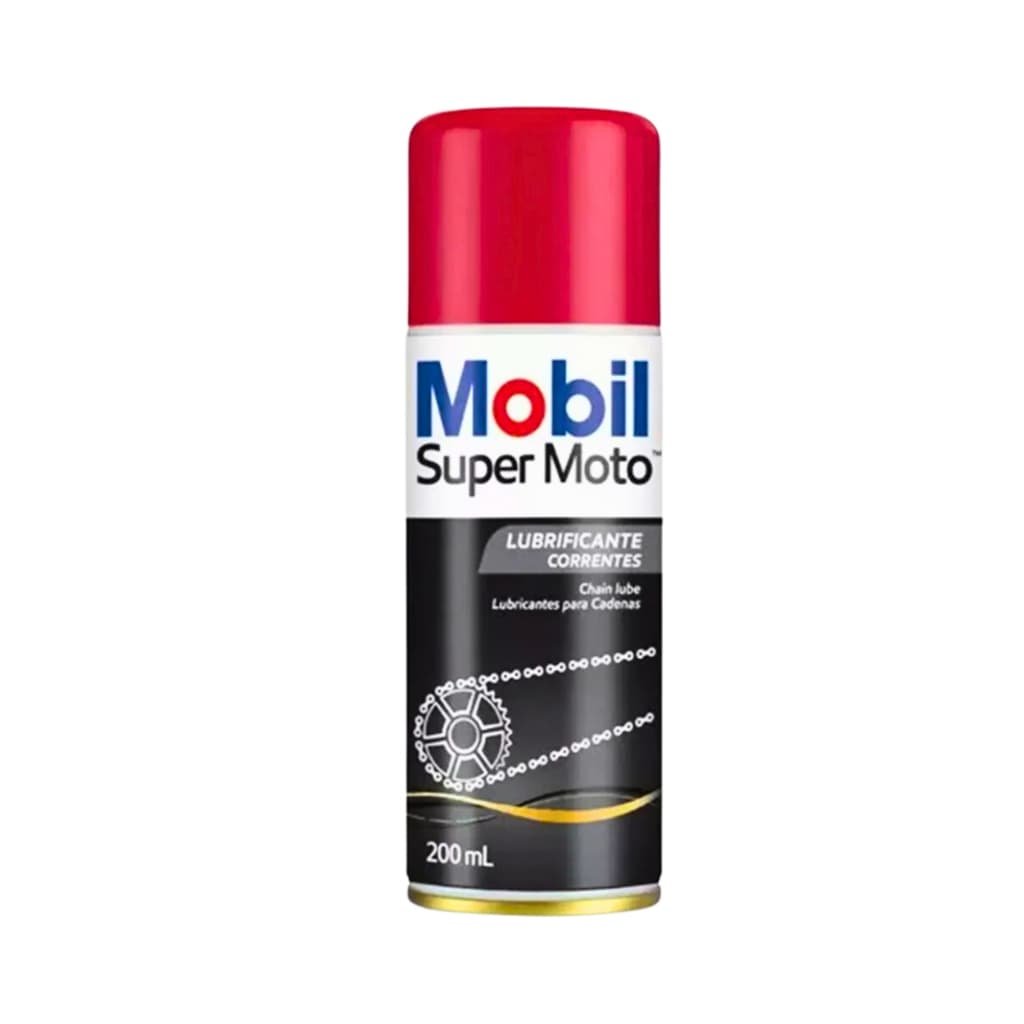 Oleo Graxa Lubrificante Corrente Mobil Spray Chain Lub Super Moto