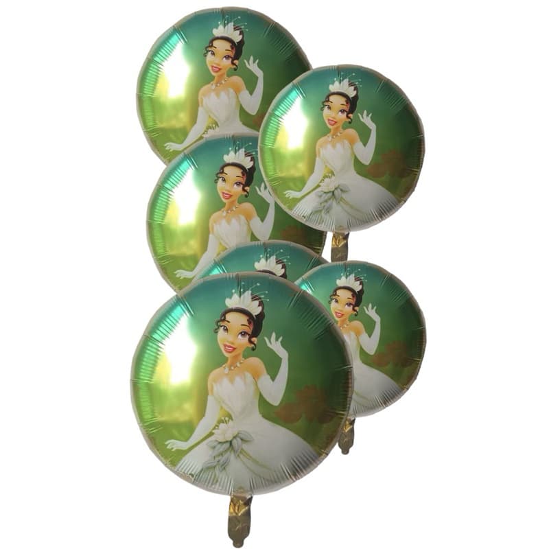 10pcs  Balão metalizado Princesa Tiana  para decoração de aniversário e festa