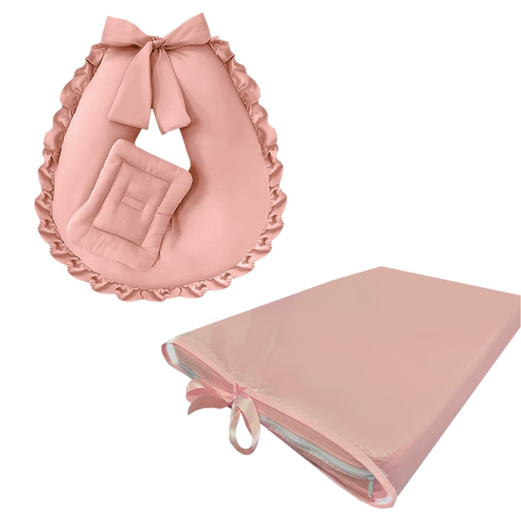 Combo Almofada de Amamentação e Apoio de Amamentar +  Trocador de Cômoda para bebe