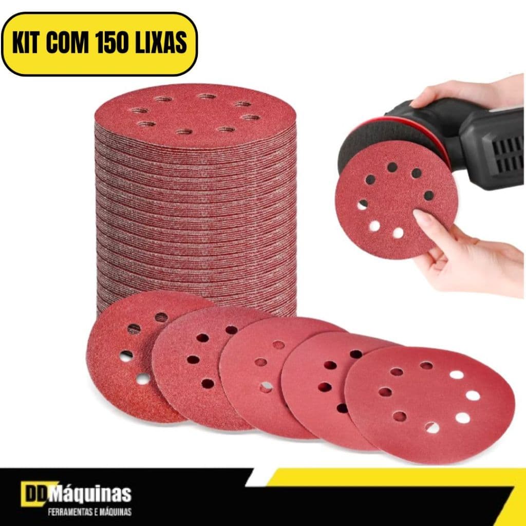 Kit Com 30 Pacotes De Discos De Lixa 125mm - Mtx