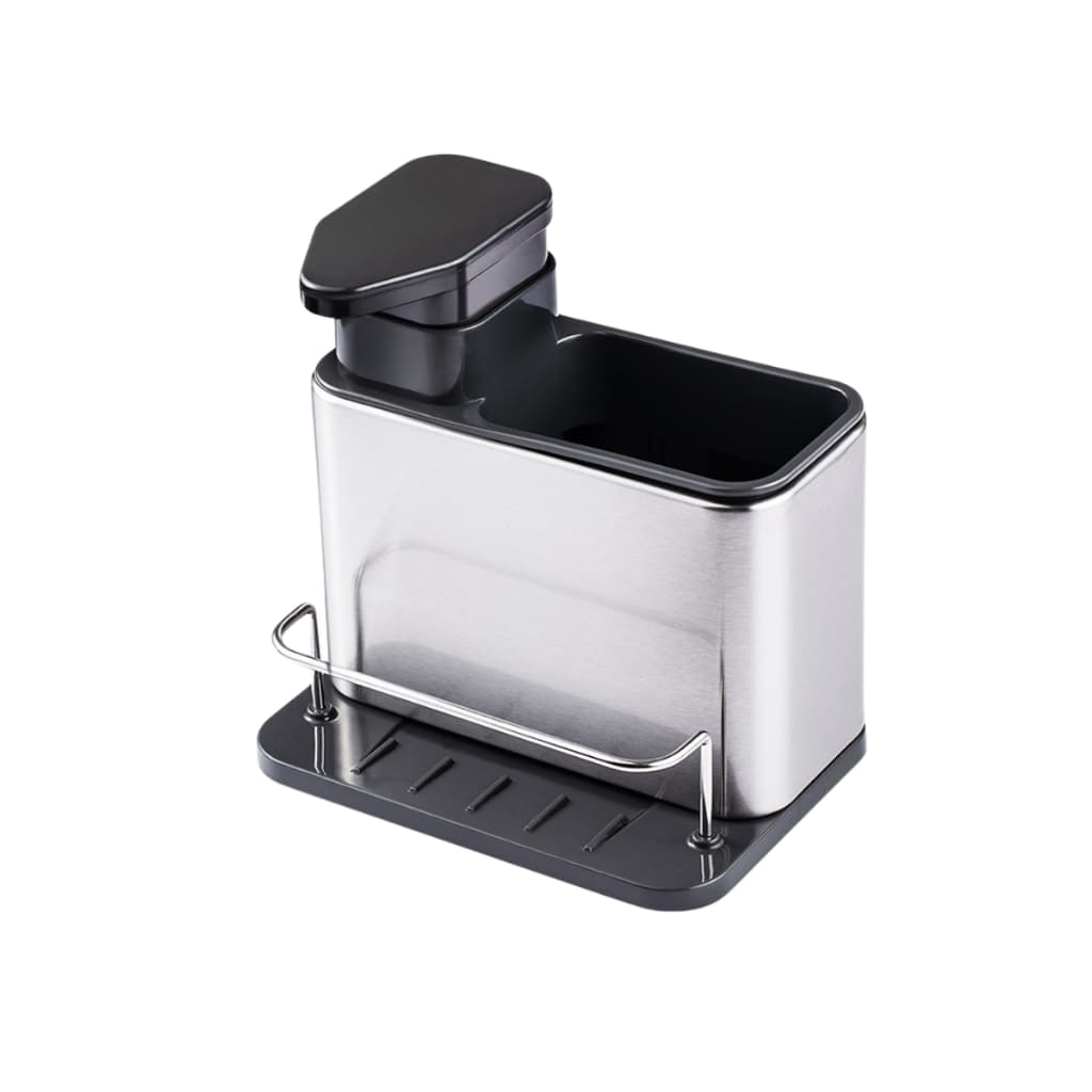 Organizador Aço Inoxidável Com Dispenser De Detergente Pia Cozinha