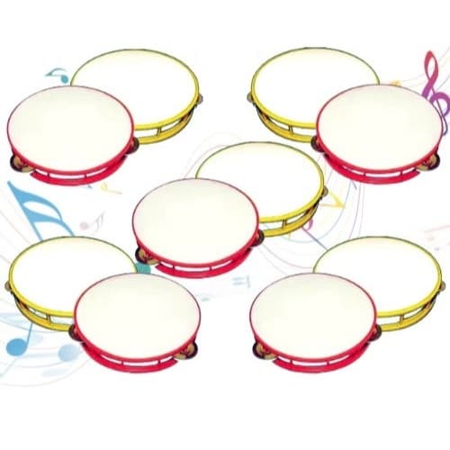 10 PANDEIROS GRANDE 19 CM