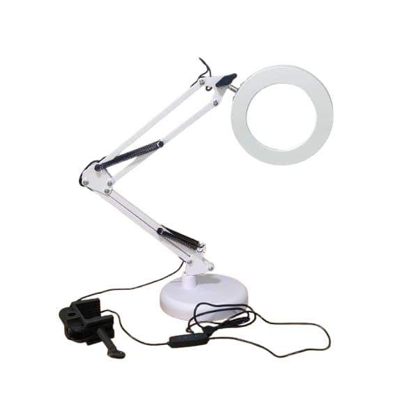Luminária Led Lupa 8x Ring Light de Mesa Articulável WJ 786
