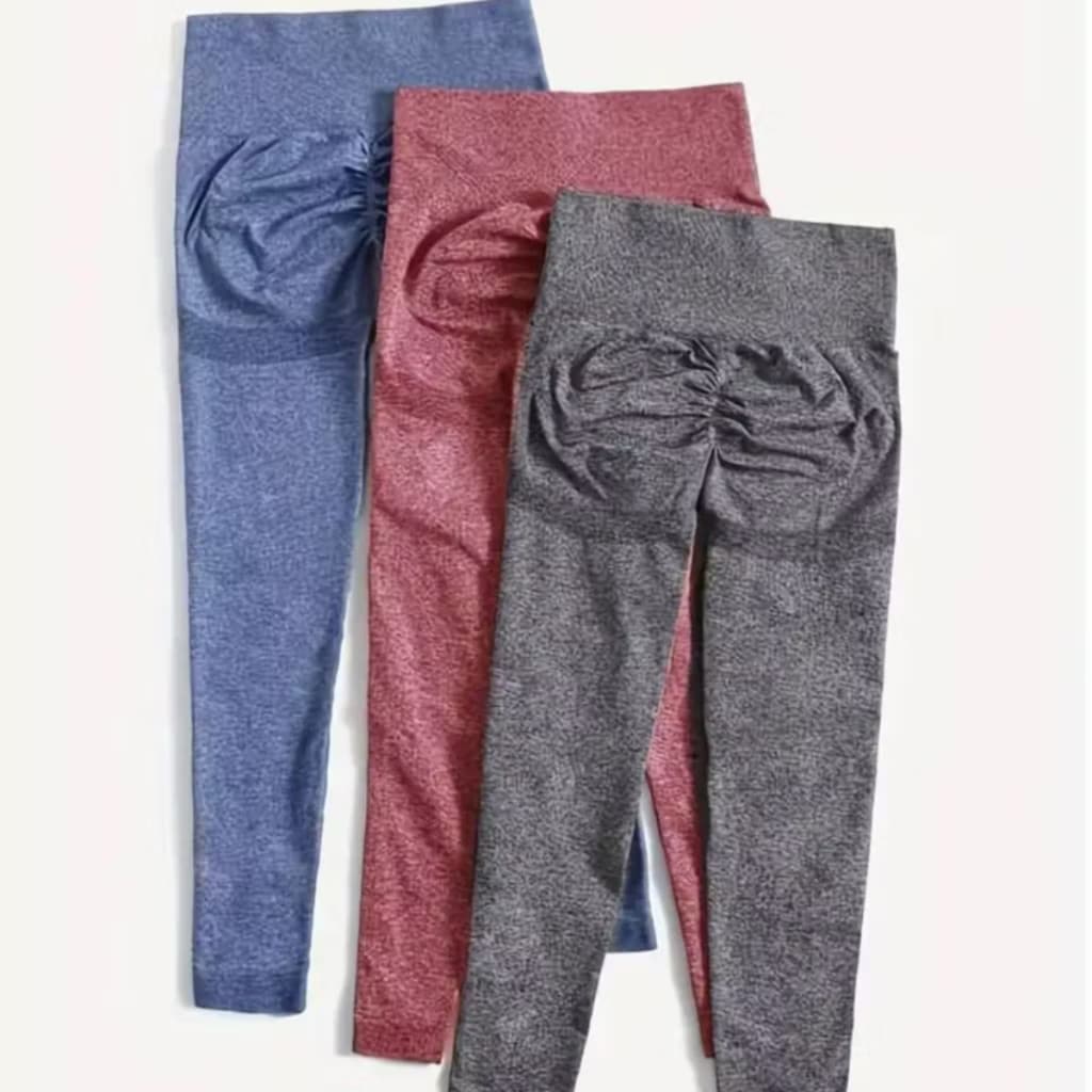 ZED GRINGAS Legging Sem Costura Esportivo Feminino Levanta Bumbum Tecido Grosso