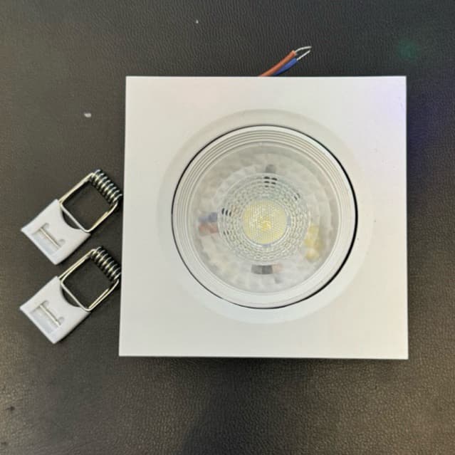 Kit 20 Spot Led 5w Quadrado Branco Direcionável 110V/220V