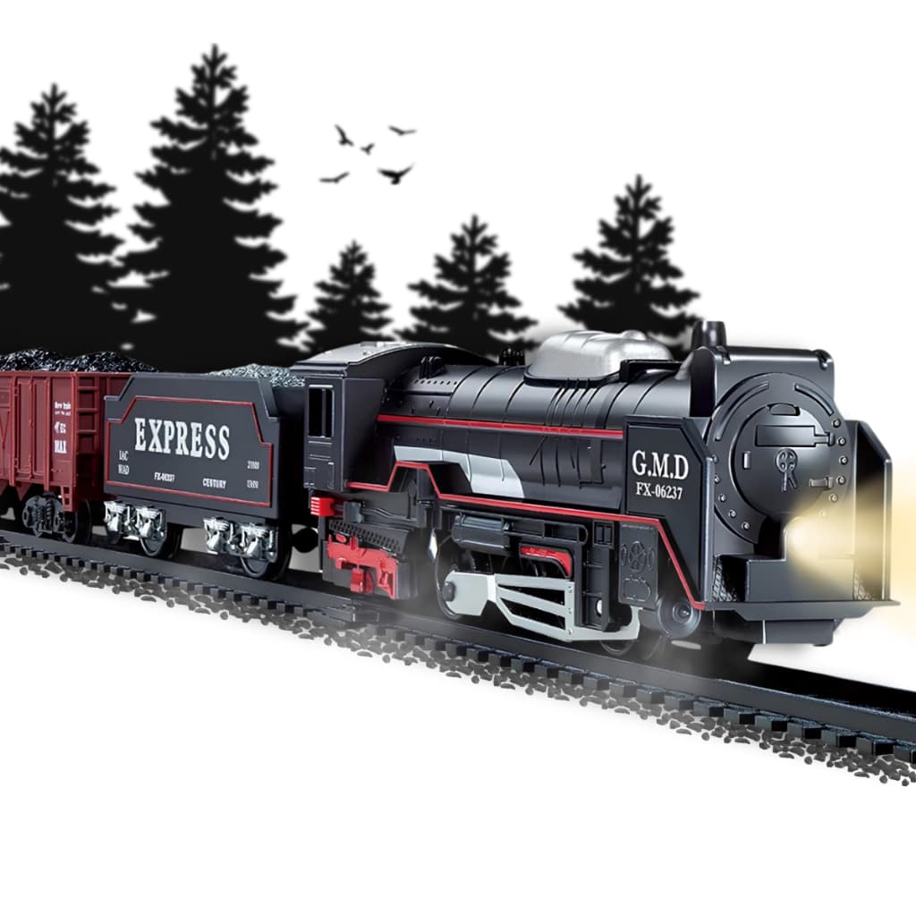 Trem de Brinquedo Locomotiva Ferrorama Trilhos com Luzes Premium