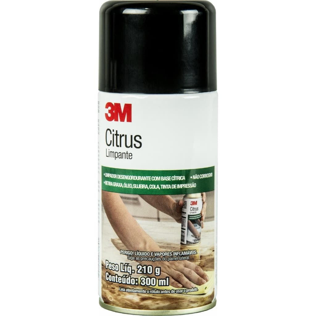 Citrus Limpante 300ml Removedor de Adesivo e Sujeira 3M Desengraxante Remove Cola Gordura Tinta