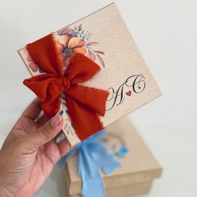 4 Caixas MDF Personalizada - Casamento-Padrinhos-Aniversario (PRODUZIMOS EM TODAS AS CORES)