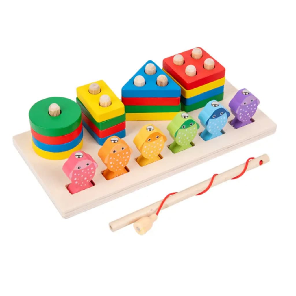 Brinquedo Educativo Formas Geometricas Com Pesca Magnetica