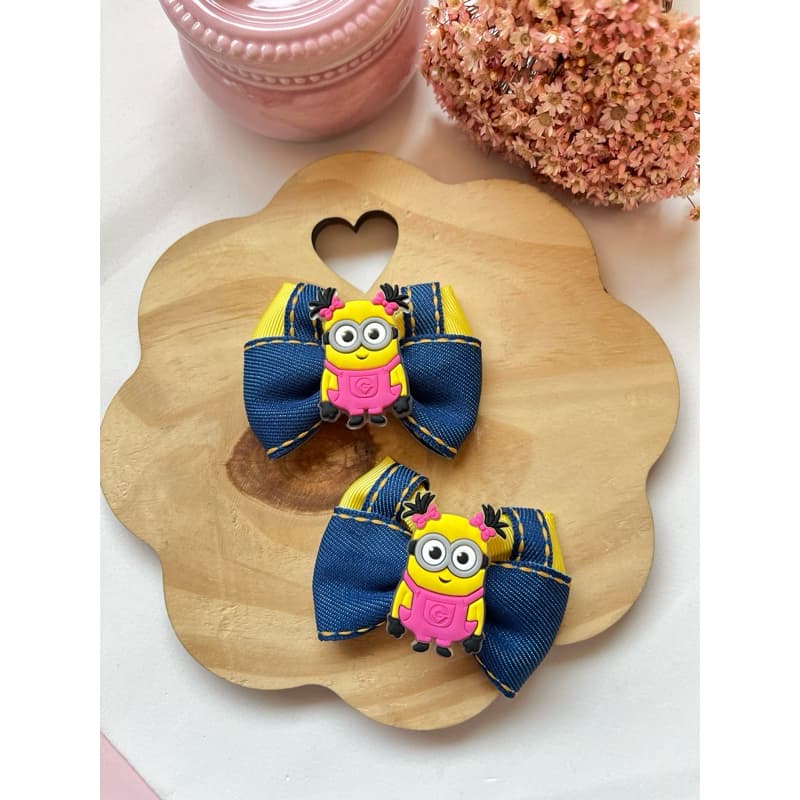 Laço infantil Minions/ Parzinhos de laços dos Minions