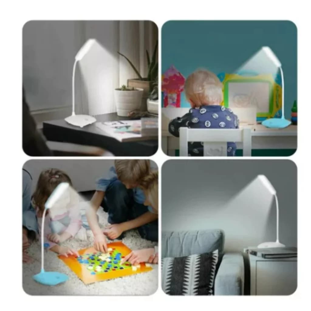Luminária Articulável de Mesa Led Touch Abajur Cama Recarregável