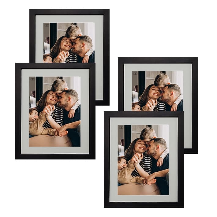 Kit 04 Quadros 25X30 com Paspatur para foto 20X25 com vidro