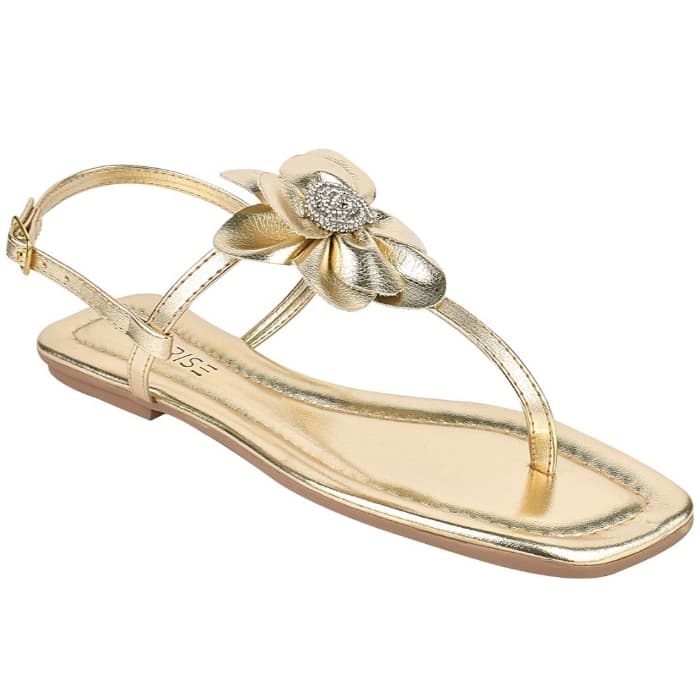 Sandalia Flat Feminina Rasterinha Flor Tendencia Verão Amorise