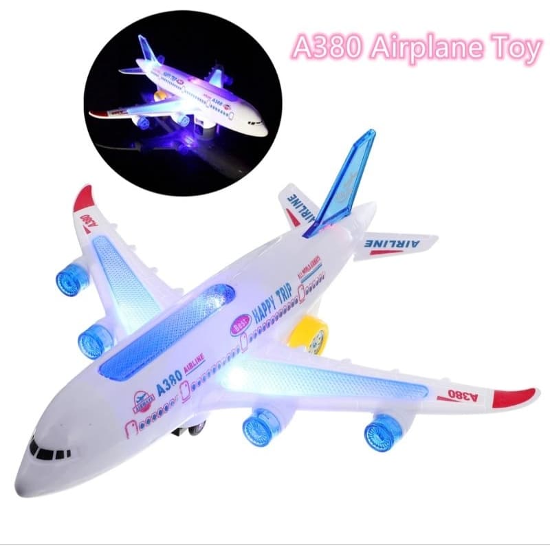 Brinquedo aeropiloto eletrônico com música para crianças, avião sonoro de rotação Flash, helicóptero tanque