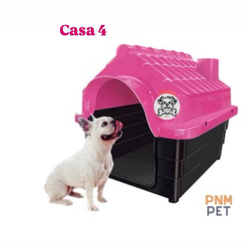 Casa Pet Casinha Cachorro Plástica Desmontável Resistente N4