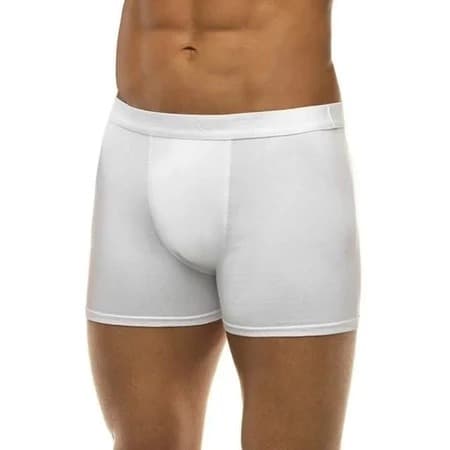 Kit 5 Cuecas Boxer Micro Fibra Toda Branca Cueca Com Forro