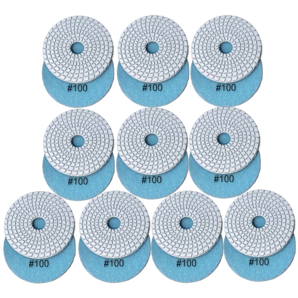 10 Lixa Diamantada Brilho d Agua Grão 100  Porcelanato Mármore Granito Concreto Granilite Marmoraria