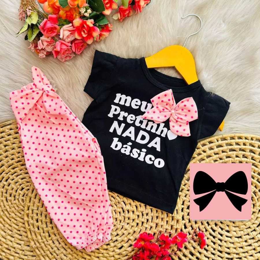 Conjunto calça e blusa para bebê menina bebê blogueirinha conjunto de bebê menina verão calor