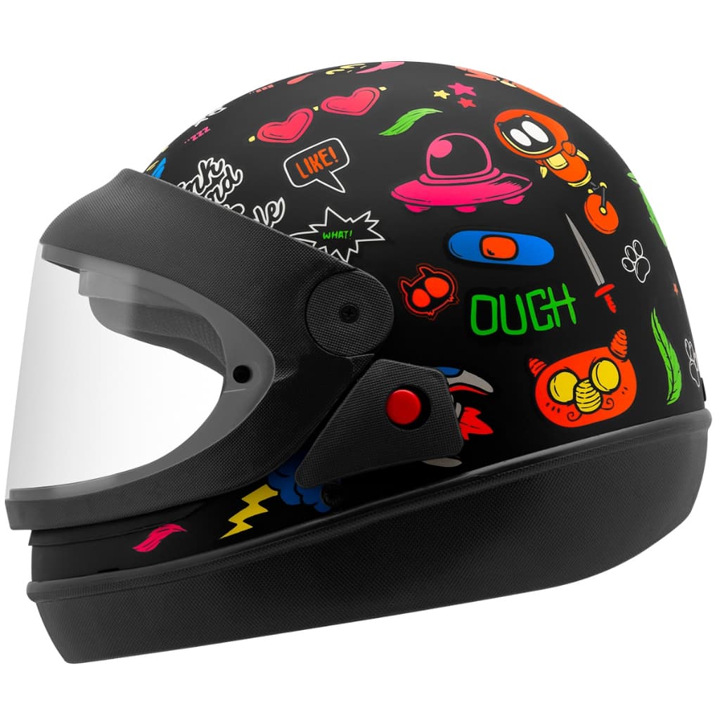 Capacete Pro Tork New Sport Moto Universe Automático Fechado Moto