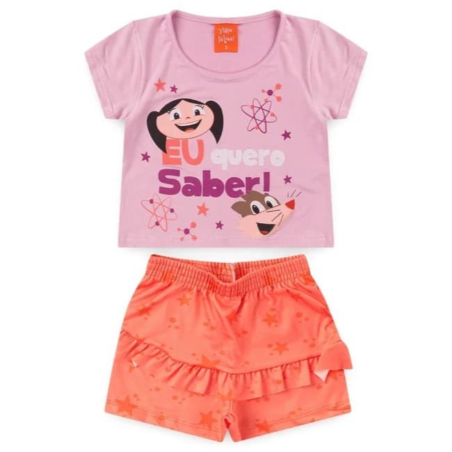 conjunto infantil  para menina verão envio imediato.