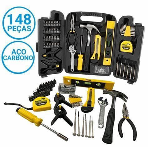 Maleta de Ferramentas Jogo 148 Peças Jogo Profissional Eda