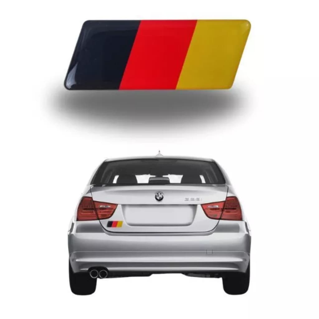 1 UNID EMBLEMA ADESIVO RESINADO VOLKSWAGEN BANDEIRA ALEMANHA RS01