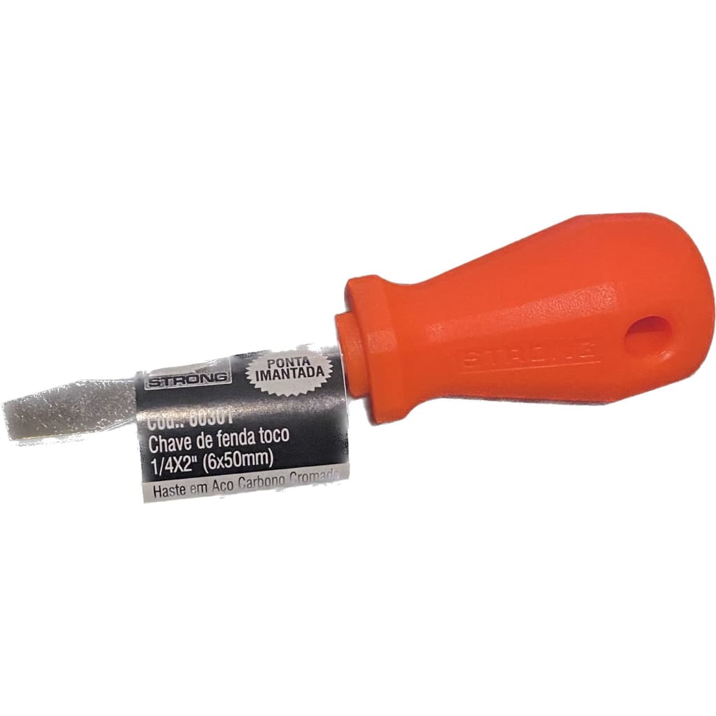 KIT C/2 CHAVES DE FENDA TOCO 1/4X2'' (6X50MM) - STRONG
