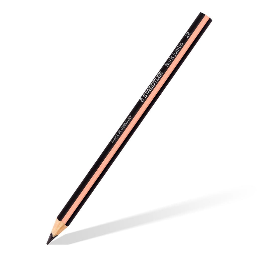 Lápis preto comum ou Jumbo Staedtler Noris - linha pastel / Wx Gift