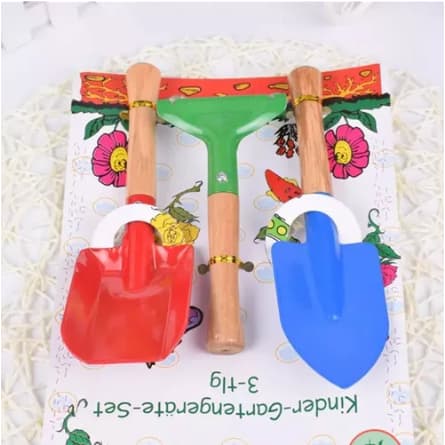 3pcs Mini Cor Jardim Ferramenta De Ferro Pá Espátula 1110