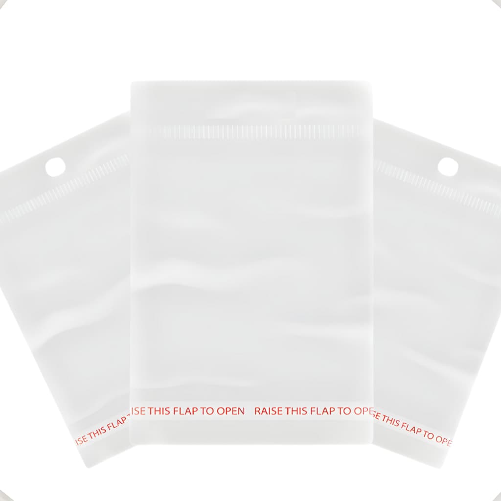 Saquinho 4x5 1mil Uni Adesivado Transparente Plástico Cristal Embalagem Com Aba Abre e Fecha