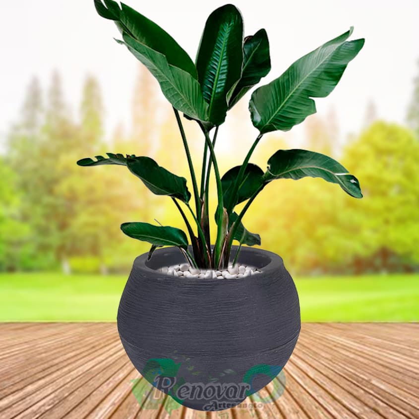 Vaso De Planta Polietileno Esfera M