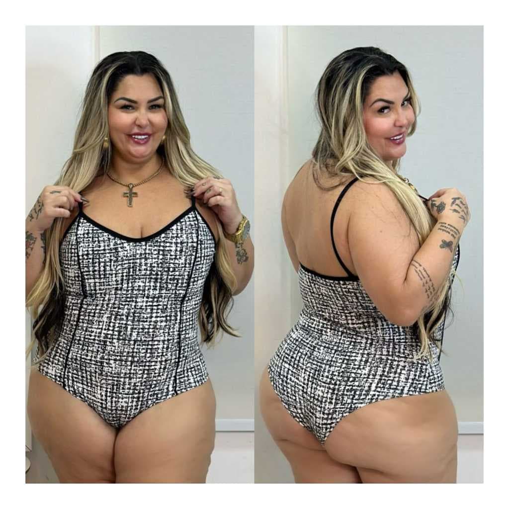 Body Maio Alcinha Maldivas Plus Size G1Bore