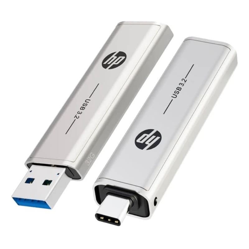 Pendrive Hp X796c 128gb Usb 3.2 Type C Metálico.