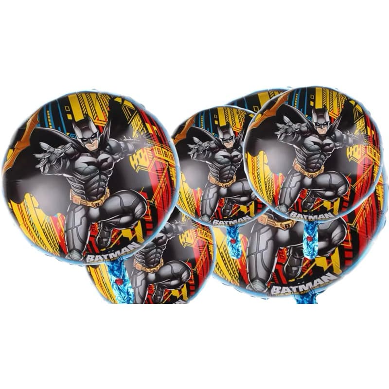 10pcs  Balão metalizado Batman  para decoração de aniversário e festa