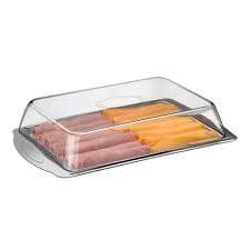 Porta Frios Duplo Inox Porta Queijo Presunto Para Geladeira