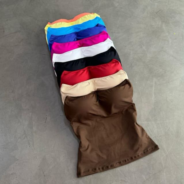 Blusa Tomara Que Caia Tube Top Tubinho Segunda Pele Com Forro