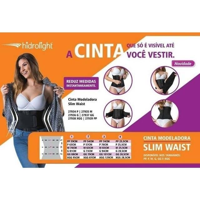 CINTA MODELADORA SLIM WAIST HIDROLIGHT