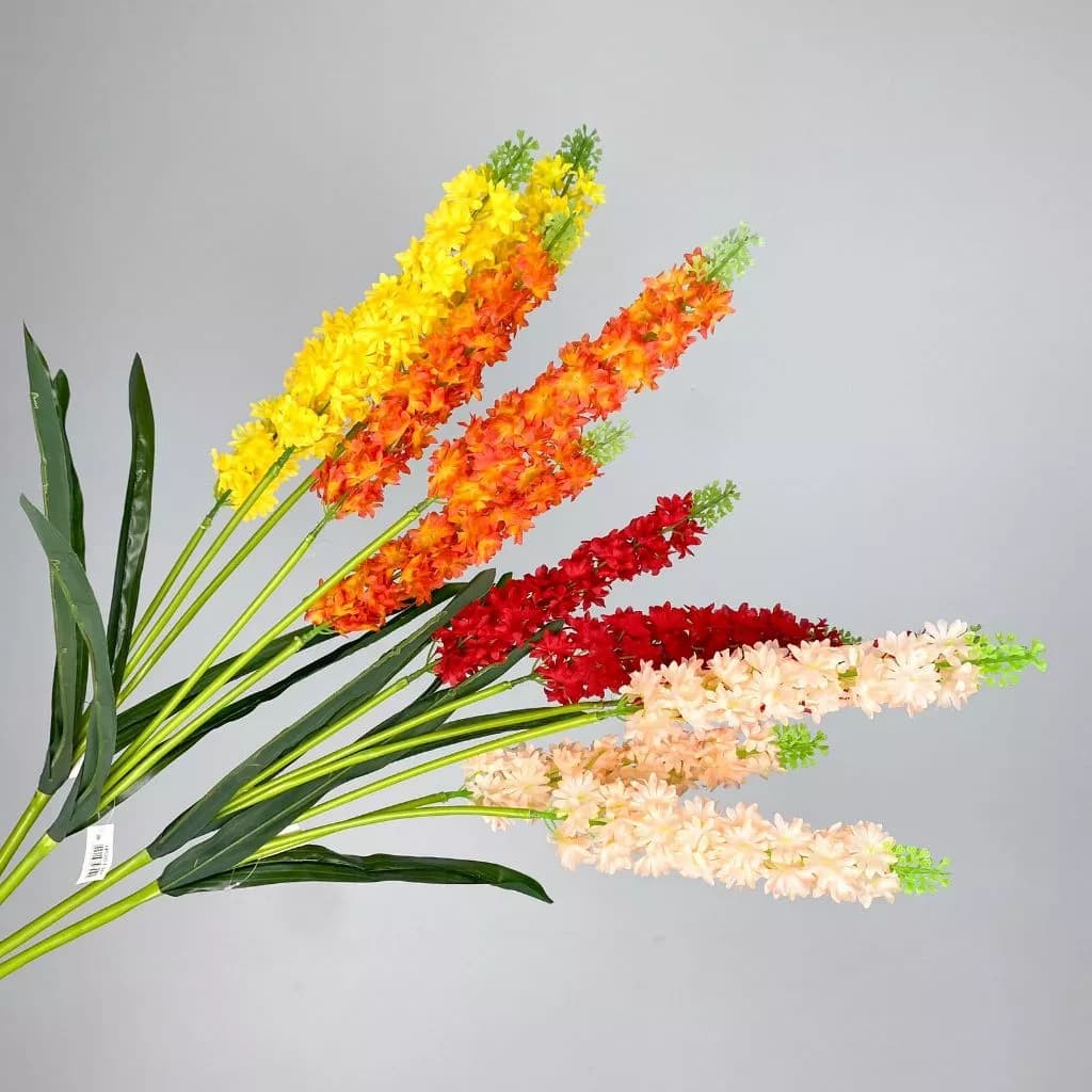 Hastes de Flores Artificial com Folhagem Floral para Decoração e Arranjos - HS801347